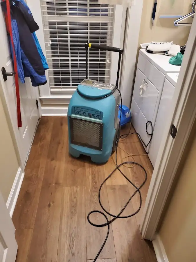 Commercial dehumidifier deployed for Flood Damage Cleanup in Alvarado